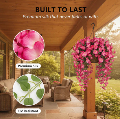 🔥70% Off Last Day🔥Ever bloom Cascades Timeless Beauty & Effortless Ambiance ,UV Resistant Artificial Petunias Flowers